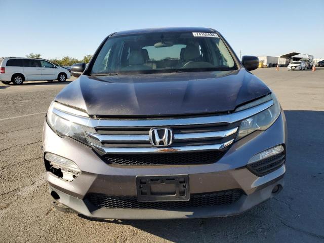 5FNYF5H12HB007945 - 2017 HONDA PILOT LX GRAY photo 5