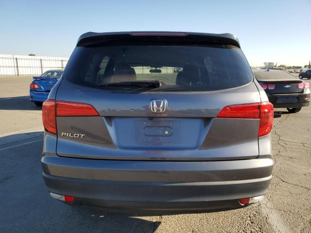 5FNYF5H12HB007945 - 2017 HONDA PILOT LX GRAY photo 6