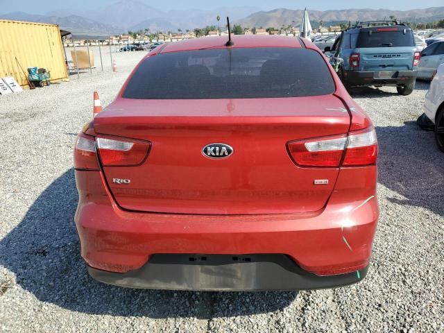 KNADM4A31H6036422 - 2017 KIA RIO LX RED photo 6