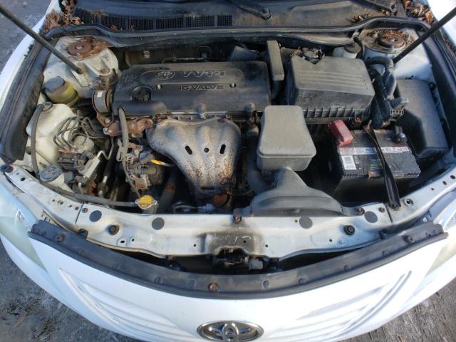 4T1BE46K47U604157 - 2007 TOYOTA CAMRY CE WHITE photo 11