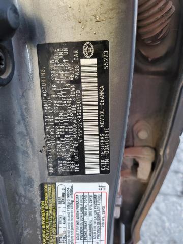 4T1BF32K95U590170 - 2005 TOYOTA CAMRY LE GRAY photo 12