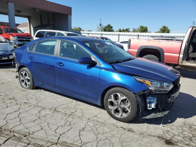 3KPF24AD4ME306712 - 2021 KIA FORTE FE BLUE photo 4