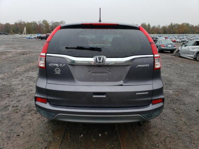 5J6RM4H44GL042555 - 2016 HONDA CR-V SE GRAY photo 6