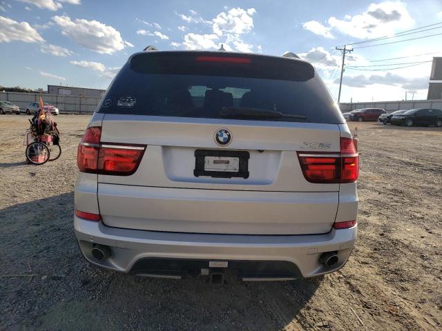 5UXZW0C56CL664480 - 2012 BMW X5 XDRIVE35D SILVER photo 6