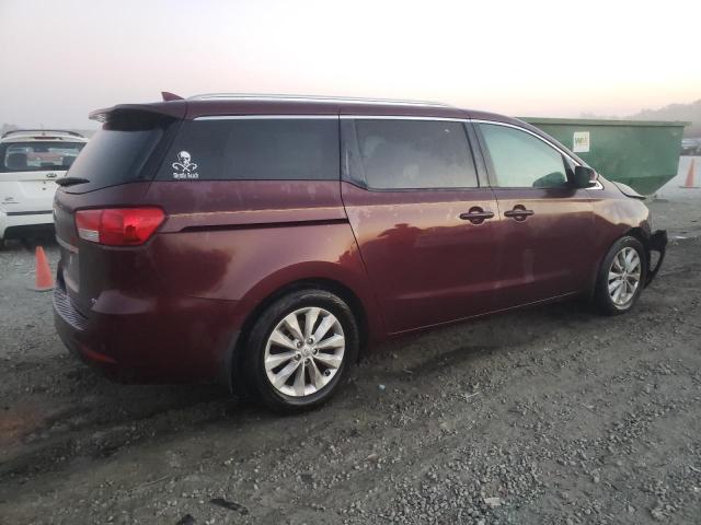 KNDMC5C12G6078894 - 2016 KIA SEDONA EX MAROON photo 3