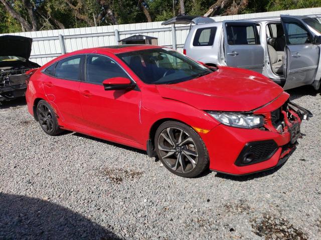 2HGFC1E53JH704574 - 2018 HONDA CIVIC SI RED photo 4