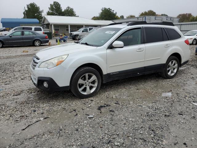 4S4BRCLCXE3217403 - 2014 SUBARU OUTBACK 2.5I LIMITED WHITE photo 1