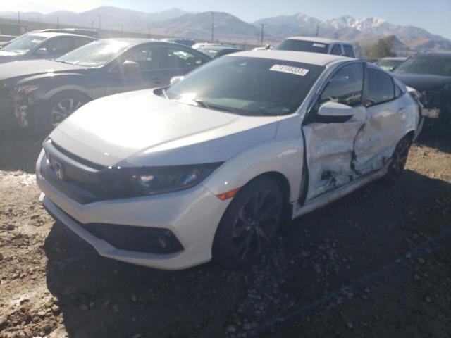 2HGFC2F88MH508519 - 2021 HONDA CIVIC SPORT WHITE photo 1