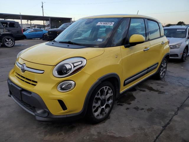 ZFBCFADH4EZ015642 - 2014 FIAT 500L TREKKING YELLOW photo 1