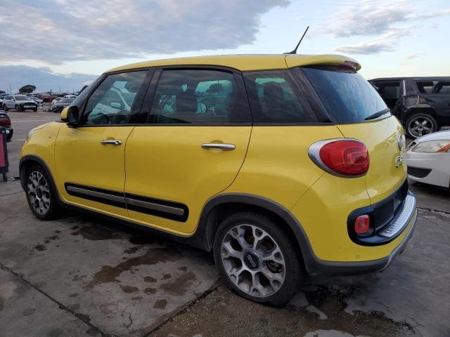 ZFBCFADH4EZ015642 - 2014 FIAT 500L TREKKING YELLOW photo 2