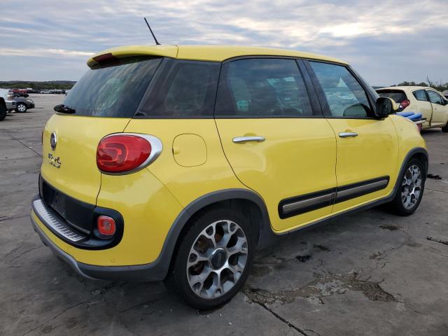 ZFBCFADH4EZ015642 - 2014 FIAT 500L TREKKING YELLOW photo 3