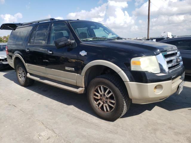 1FMFK17538LA16498 - 2008 FORD EXPEDITION EL EDDIE BAUER BLACK photo 4