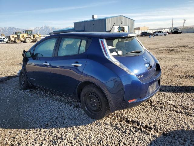 1N4AZ0CP4GC302411 - 2016 NISSAN LEAF S BLUE photo 2