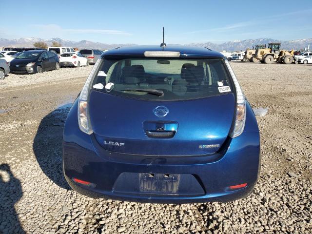 1N4AZ0CP4GC302411 - 2016 NISSAN LEAF S BLUE photo 6