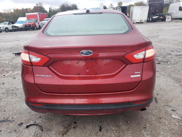 3FA6P0HR9DR370254 - 2013 FORD FUSION SE RED photo 6