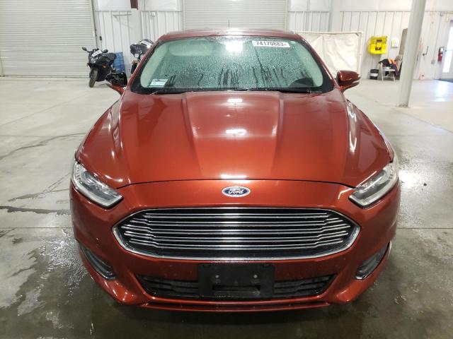 3FA6P0H74ER366452 - 2014 FORD FUSION SE ORANGE photo 5