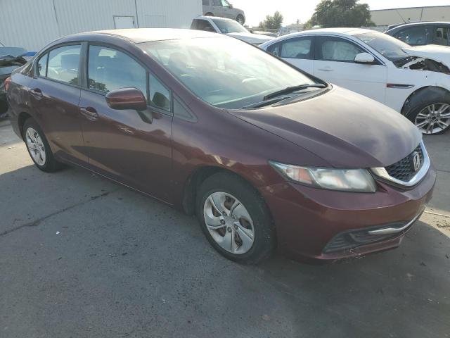 2HGFB2F51FH511211 - 2015 HONDA CIVIC LX MAROON photo 4