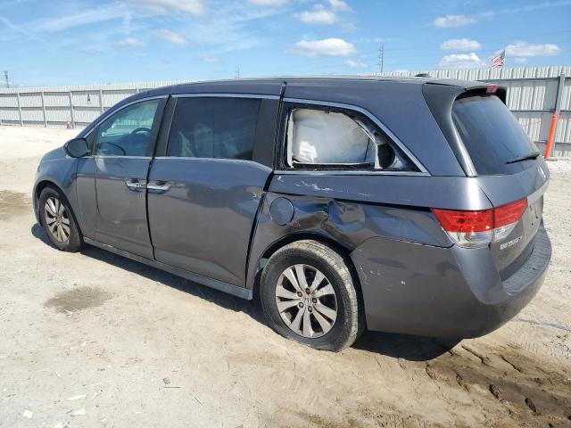 5FNRL5H66EB086539 - 2014 HONDA ODYSSEY EXL GRAY photo 2