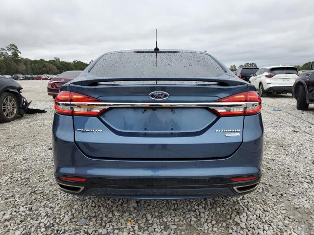 3FA6P0K99JR174643 - 2018 FORD FUSION TITANIUM/PLATINUM BLUE photo 6