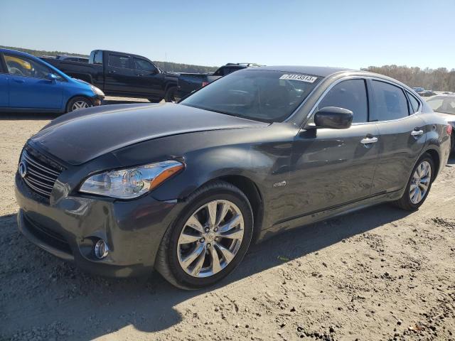 JN1EY1APXDM650049 - 2013 INFINITI M35H GRAY photo 1