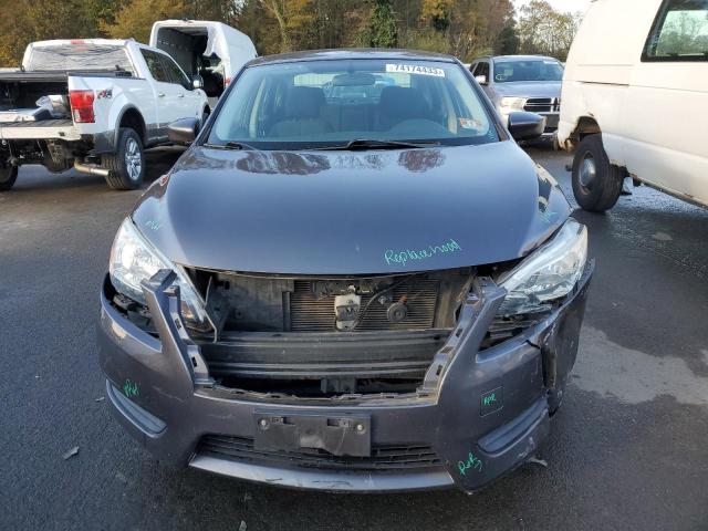 3N1AB7AP5FY306888 - 2015 NISSAN SENTRA S GRAY photo 5