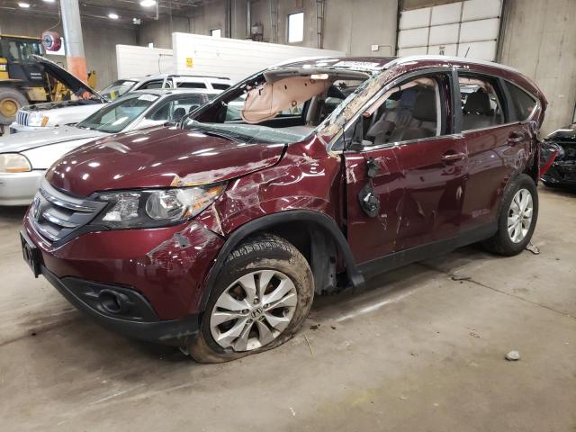 5J6RM4H79DL014269 - 2013 HONDA CR-V EXL BURGUNDY photo 1