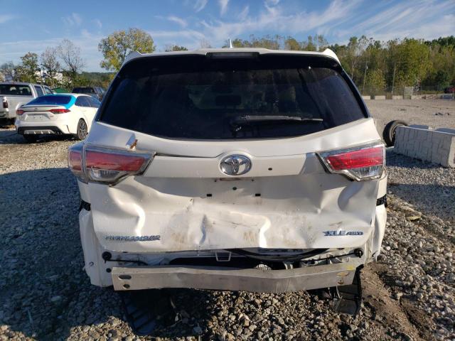5TDJKRFH1GS330463 - 2016 TOYOTA HIGHLANDER XLE WHITE photo 6