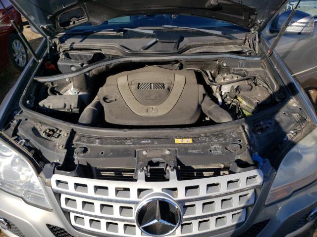 4JGBB8GB0BA666566 - 2011 MERCEDES-BENZ ML 350 4MATIC GRAY photo 11