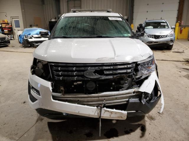 1FM5K8AR8KGB44090 - 2019 FORD EXPLORER POLICE INTERCEPTOR WHITE photo 5