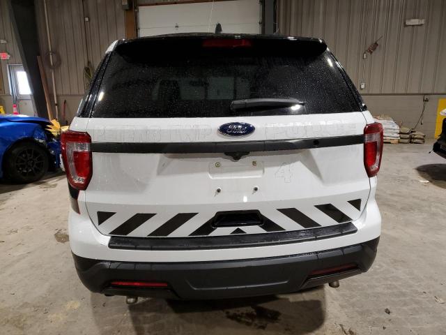 1FM5K8AR8KGB44090 - 2019 FORD EXPLORER POLICE INTERCEPTOR WHITE photo 6