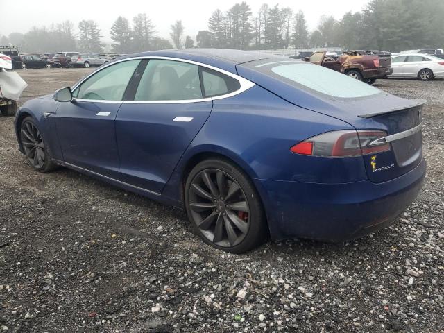 5YJSA1E48GF153079 - 2016 TESLA MODEL S BLUE photo 2