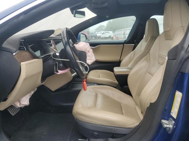 5YJSA1E48GF153079 - 2016 TESLA MODEL S BLUE photo 7