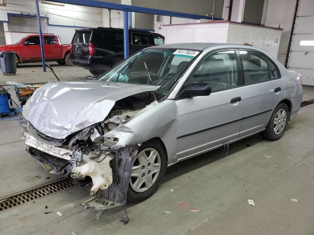 1HGES16354L019382 - 2004 HONDA CIVIC DX VP SILVER photo 1