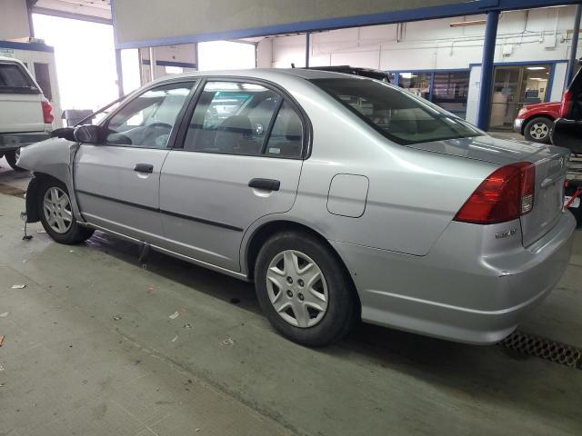 1HGES16354L019382 - 2004 HONDA CIVIC DX VP SILVER photo 2