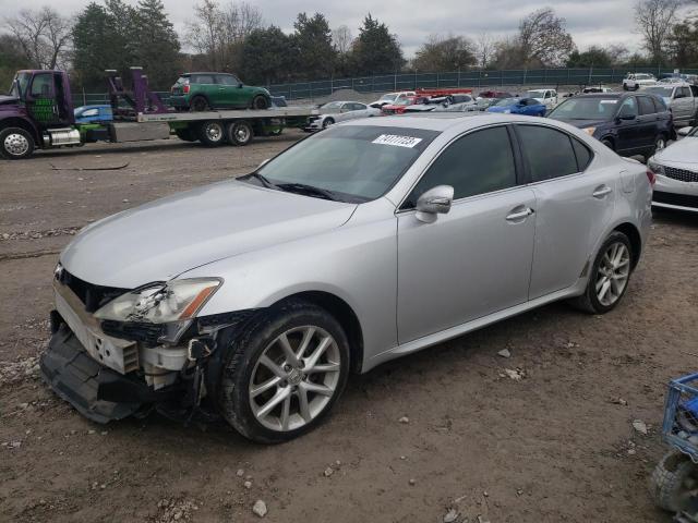 JTHCF5C21C5054337 - 2012 LEXUS IS 250 SILVER photo 1