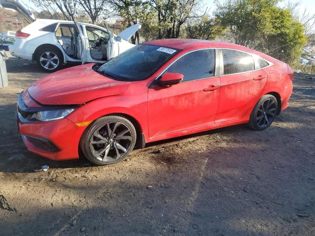 2HGFC2F88KH593147 - 2019 HONDA CIVIC SPORT RED photo 1