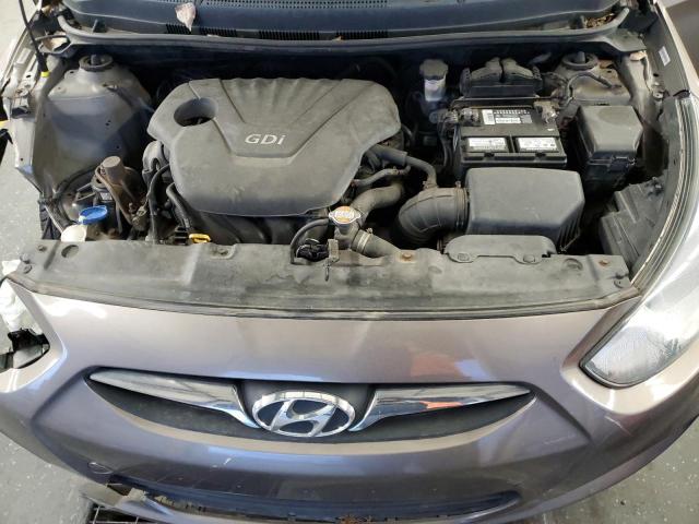 KMHCT4AE1CU088989 - 2012 HYUNDAI ACCENT GLS GRAY photo 11