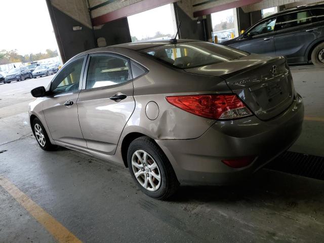 KMHCT4AE1CU088989 - 2012 HYUNDAI ACCENT GLS GRAY photo 2