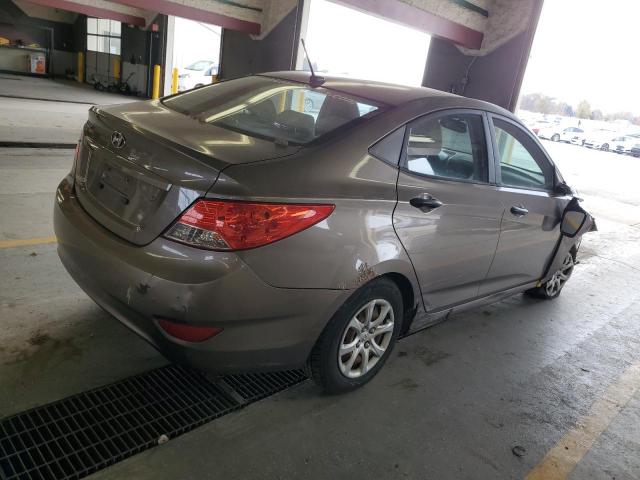 KMHCT4AE1CU088989 - 2012 HYUNDAI ACCENT GLS GRAY photo 3