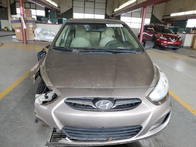 KMHCT4AE1CU088989 - 2012 HYUNDAI ACCENT GLS GRAY photo 5