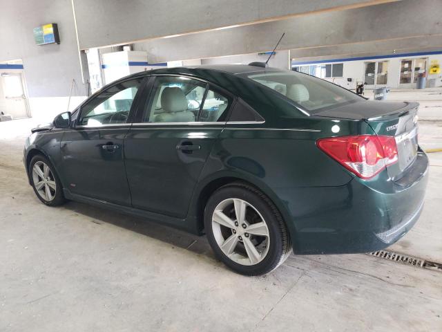 1G1PE5SBXF7113894 - 2015 CHEVROLET CRUZE LT GREEN photo 2