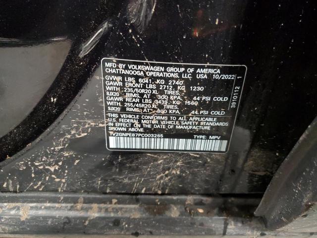 1V2GNPE87PC003265 - 2023 VOLKSWAGEN ID.4 PRO S შავი ფოტო 13