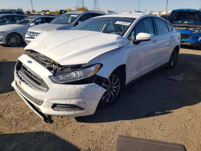 1FA6P0G71F5130976 - 2015 FORD FUSION S WHITE photo 1