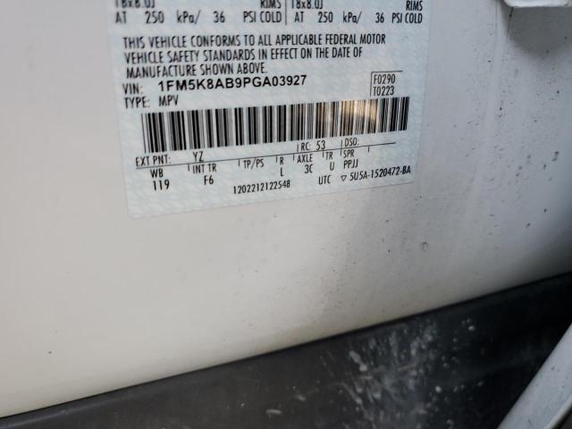 1FM5K8AB9PGA03927 - 2023 FORD EXPLORER POLICE INTERCEPTOR WHITE photo 13