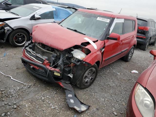 KNDJT2A55D7514067 - 2013 KIA SOUL RED photo 1