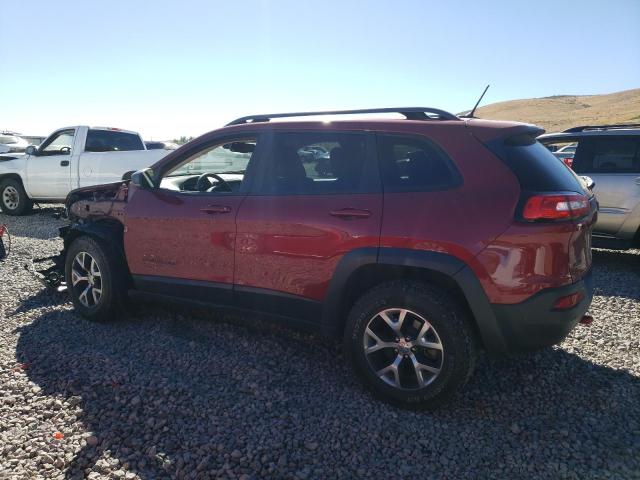 1C4PJMBS1EW278055 - 2014 JEEP CHEROKEE TRAILHAWK BURGUNDY photo 2