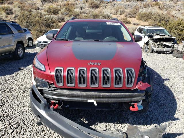 1C4PJMBS1EW278055 - 2014 JEEP CHEROKEE TRAILHAWK BURGUNDY photo 5