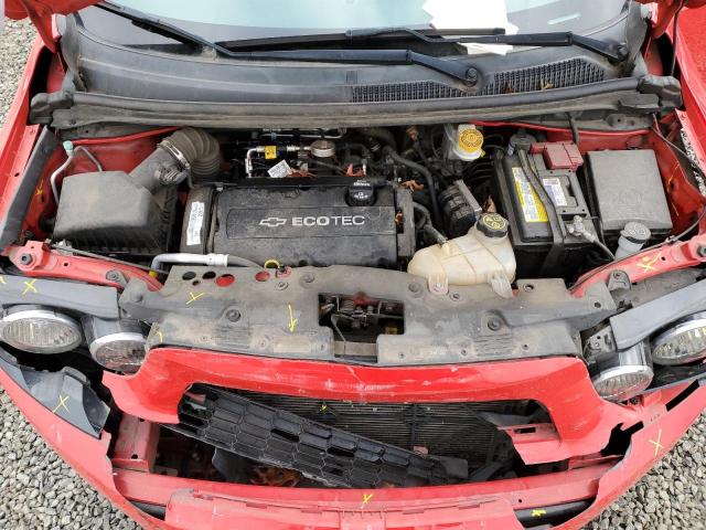 1G1JA6SH6F4132326 - 2015 CHEVROLET SONIC LS RED photo 11