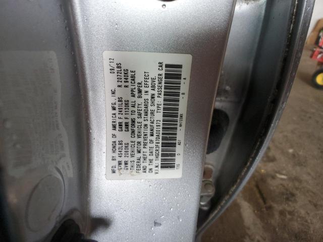 1HGCR3F87DA001973 - 2013 HONDA ACCORD EXL SILVER photo 12