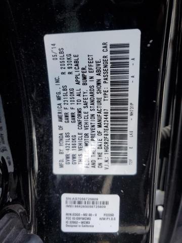 1HGCR2F87EA234487 - 2014 HONDA ACCORD EXL BLACK photo 13